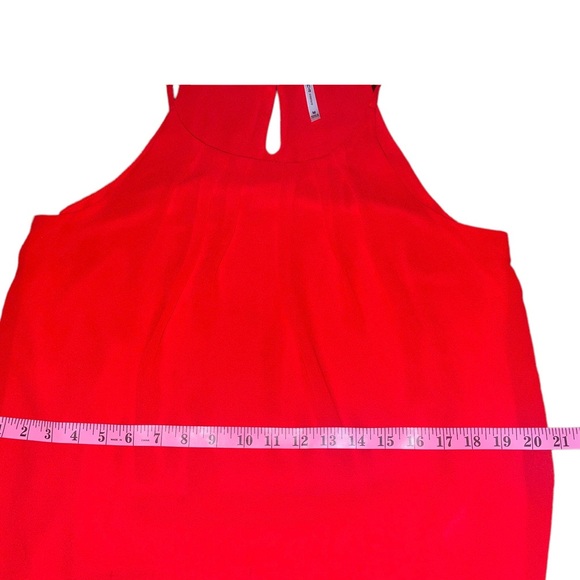 Size M | DNA Couture | Red Pleated Blouse/Top - Picture 14 of 16